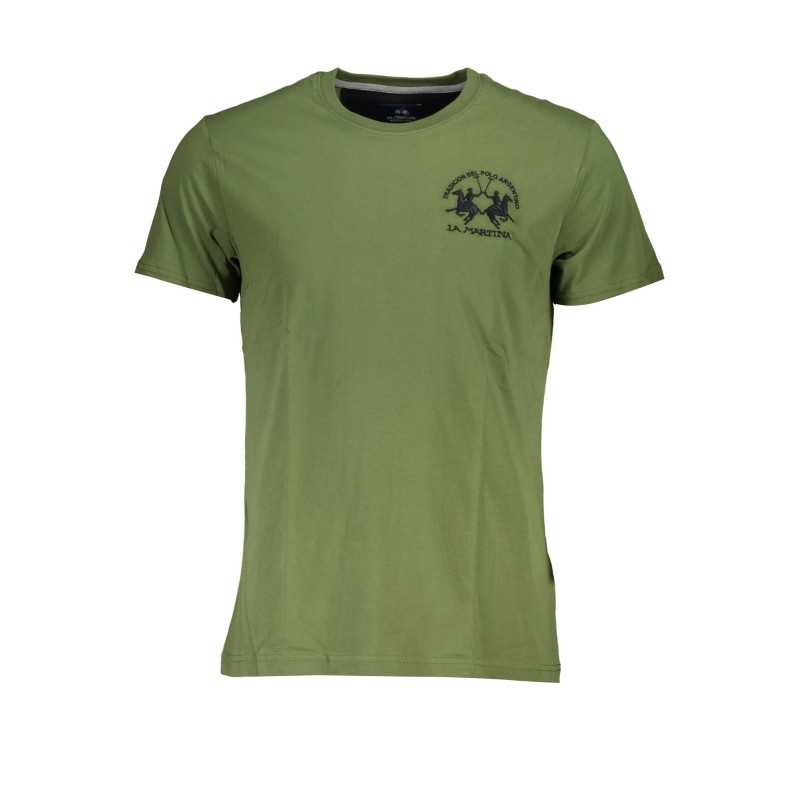 LA MARTINA GREEN MEN'S SHORT SLEEVE T-SHIRT