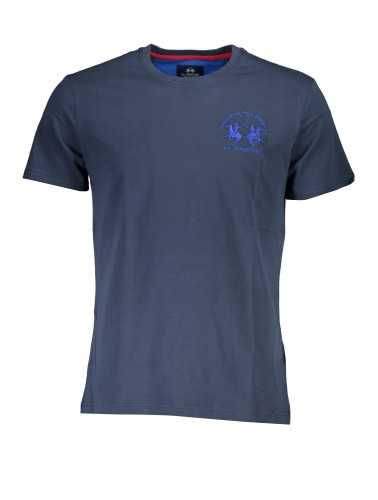 LA MARTINA MEN'S SHORT SLEEVE T-SHIRT BLUE