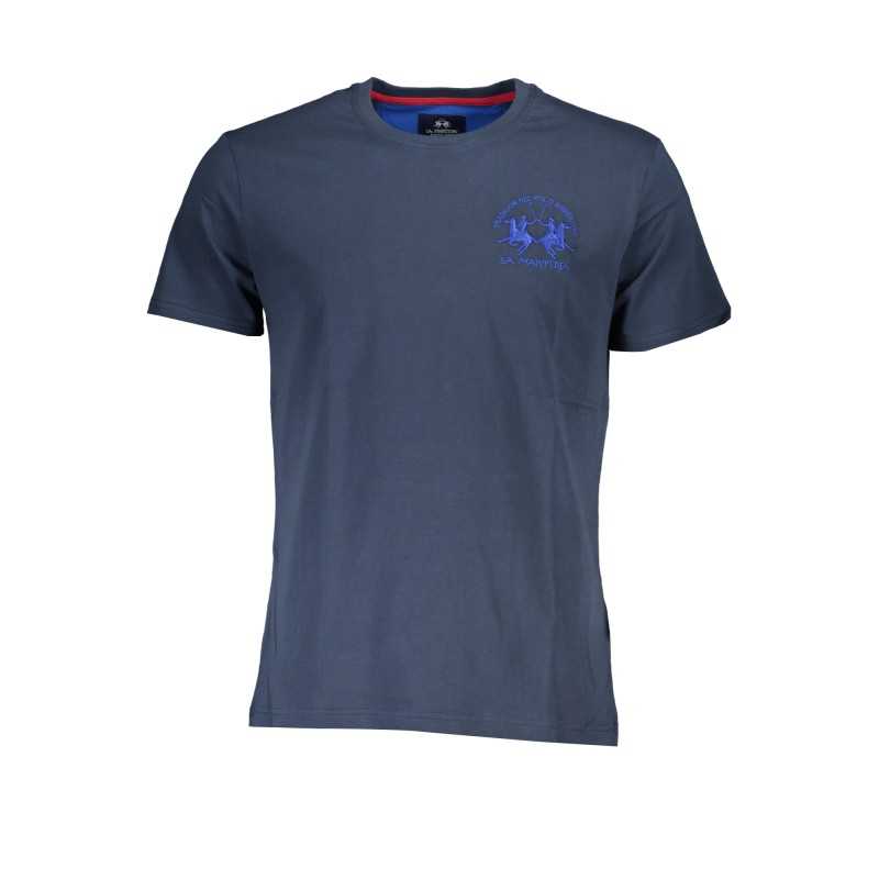 LA MARTINA MEN'S SHORT SLEEVE T-SHIRT BLUE