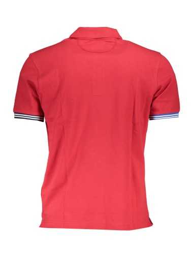 LA MARTINA MEN'S RED SHORT SLEEVED POLO SHIRT