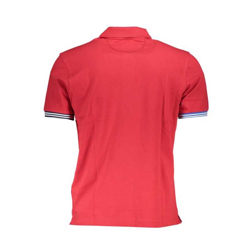 LA MARTINA MEN'S RED SHORT SLEEVED POLO SHIRT