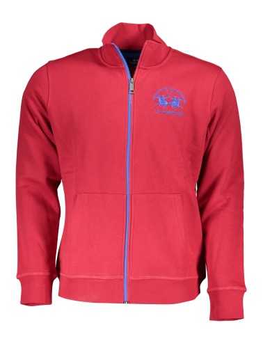 LA MARTINA MEN'S RED ZIP SWEATSHIRT