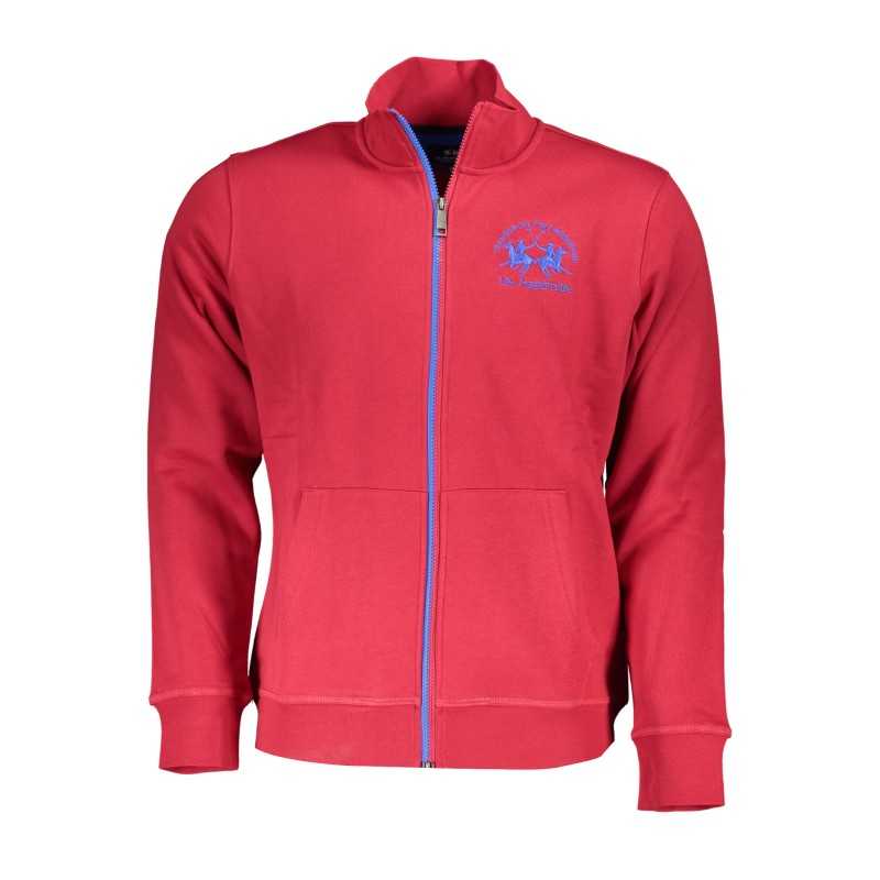 LA MARTINA MEN'S RED ZIP SWEATSHIRT