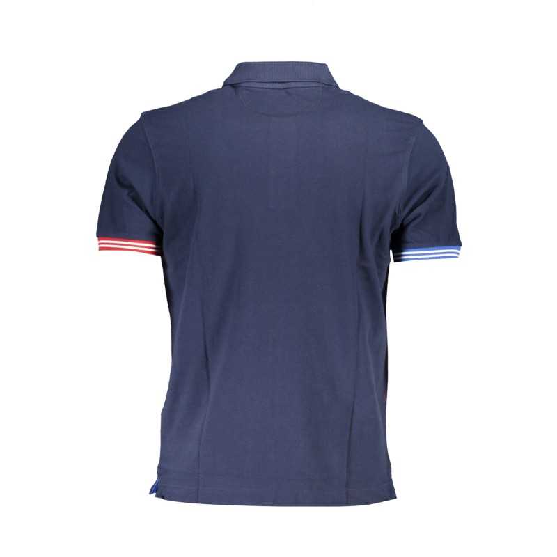 LA MARTINA MEN'S SHORT SLEEVED POLO SHIRT BLUE