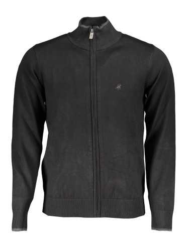 US GRAND POLO MEN'S BLACK CARDIGAN