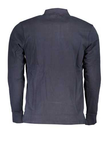 US GRAND POLO MEN'S LONG SLEEVED POLO SHIRT BLUE