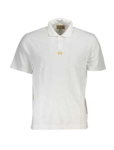 LA MARTINA MEN'S WHITE SHORT SLEEVED POLO SHIRT