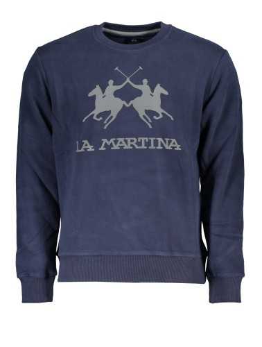 LA MARTINA MEN'S BLUE ZIPLESS SWEATSHIRT