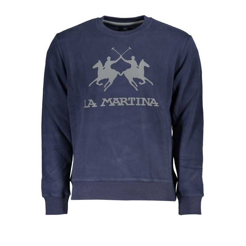 LA MARTINA MEN'S BLUE ZIPLESS SWEATSHIRT