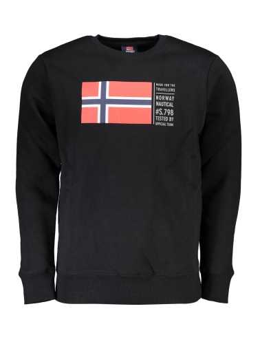 NORWAY 1963 FELPA SENZA ZIP UOMO NERO