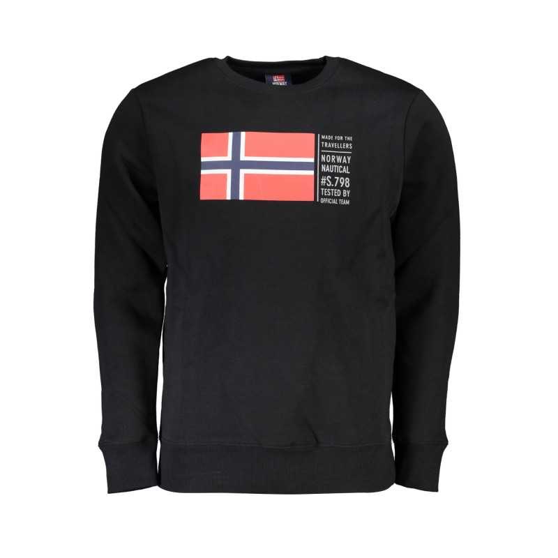 NORWAY 1963 FELPA SENZA ZIP UOMO NERO