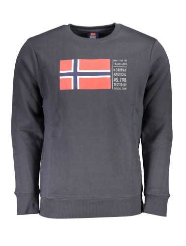 NORWAY 1963 FELPA SENZA ZIP UOMO GRIGIO