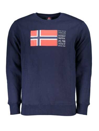 NORWAY 1963 MEN'S BLUE ZIPLESS SWEATSHIRT