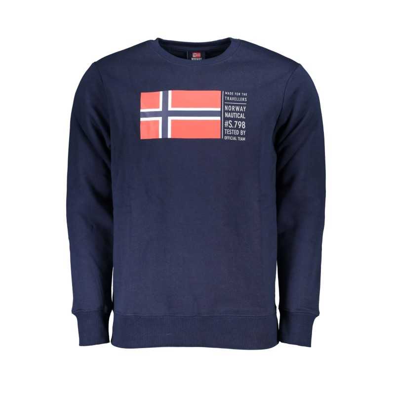 NORWAY 1963 MEN'S BLUE ZIPLESS SWEATSHIRT