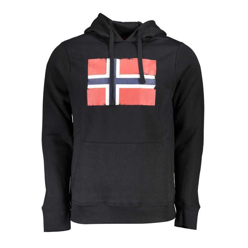 NORWAY 1963 FELPA SENZA ZIP UOMO NERO