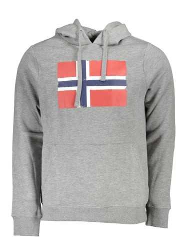 NORWAY 1963 FELPA SENZA ZIP UOMO GRIGIO