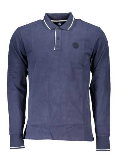 NORTH SAILS MEN'S LONG SLEEVED POLO SHIRT BLUE