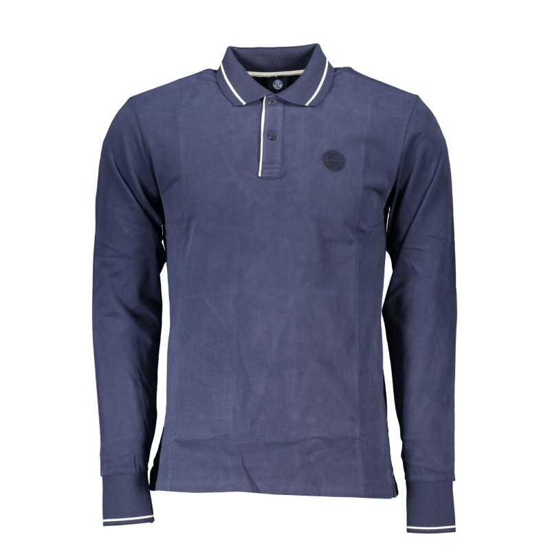 NORTH SAILS MEN'S LONG SLEEVED POLO SHIRT BLUE