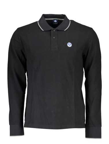 NORTH SAILS MEN'S LONG SLEEVED POLO SHIRT BLACK