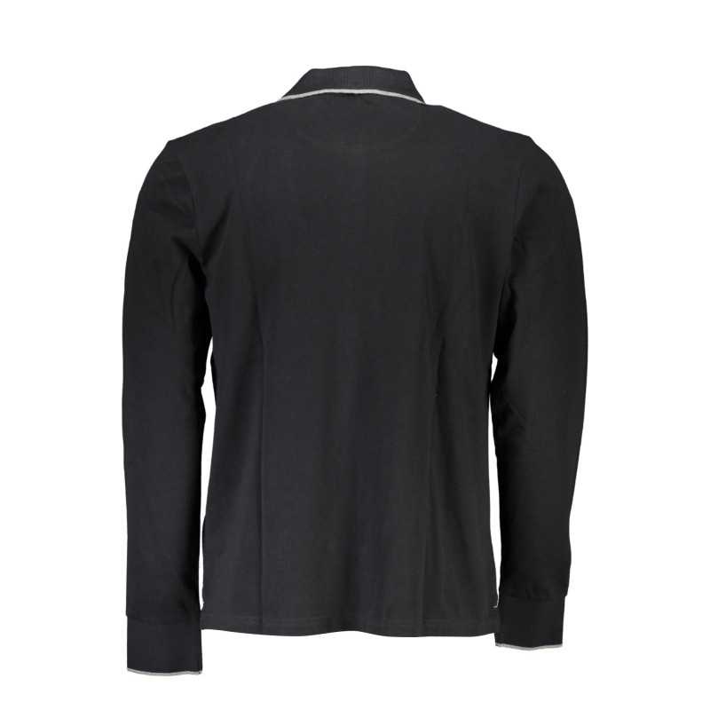 NORTH SAILS MEN'S LONG SLEEVED POLO SHIRT BLACK