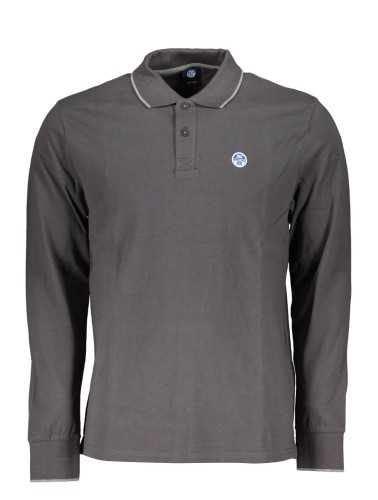 NORTH SAILS MEN'S LONG SLEEVED POLO SHIRT GRAY