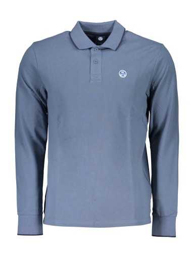 NORTH SAILS MEN'S LONG SLEEVED POLO SHIRT BLUE