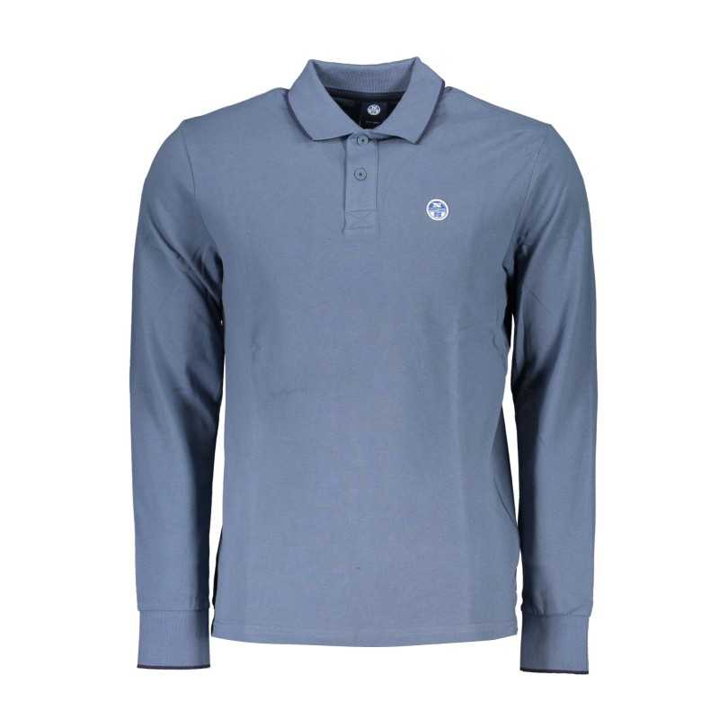 NORTH SAILS MEN'S LONG SLEEVED POLO SHIRT BLUE