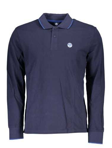 NORTH SAILS MEN'S LONG SLEEVED POLO SHIRT BLUE