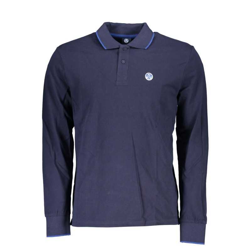 NORTH SAILS MEN'S LONG SLEEVED POLO SHIRT BLUE