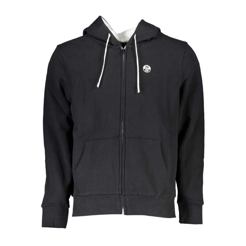 NORTH SAILS MEN'S BLACK ZIP SWEATSHIRT