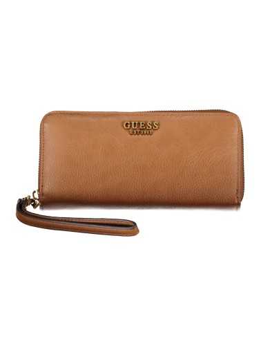 GUESS JEANS WOMEN'S WALLET BROWN