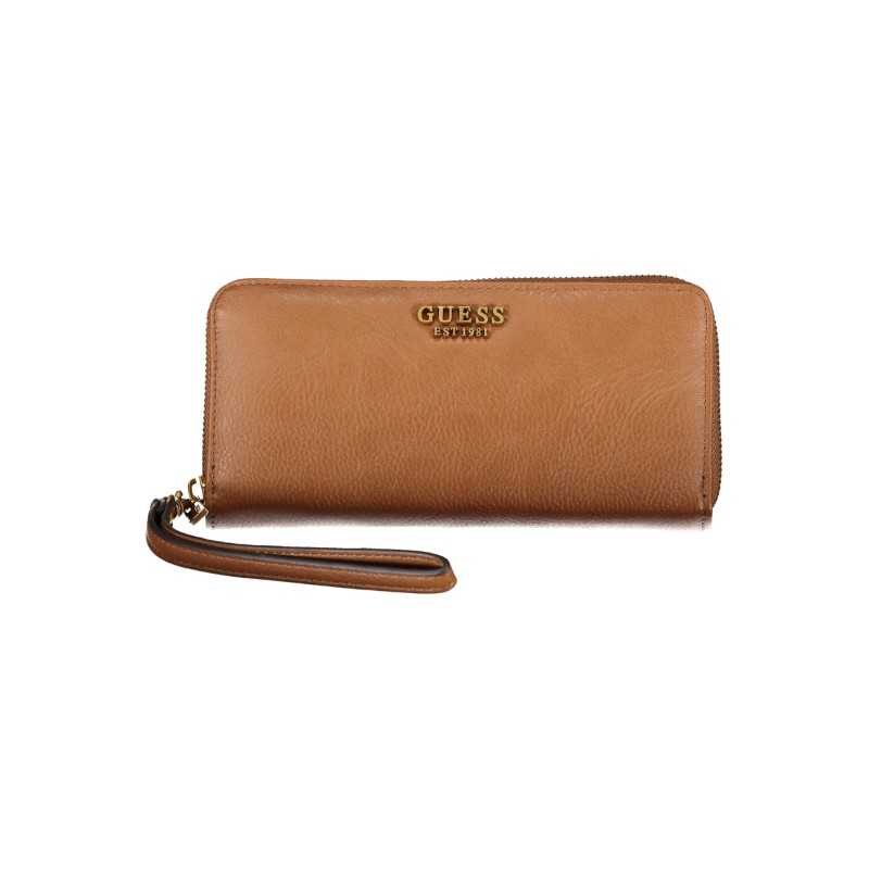 GUESS JEANS WOMEN'S WALLET BROWN