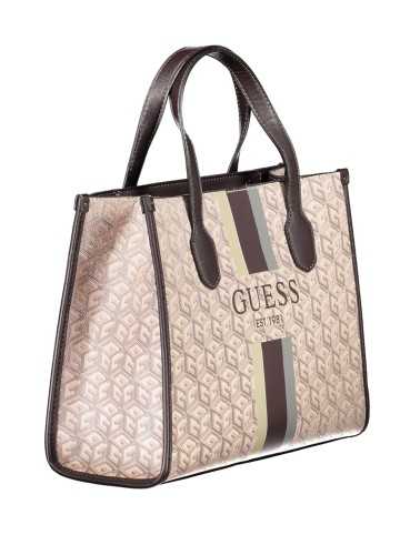 GUESS JEANS BROWN WOMEN'S BAG