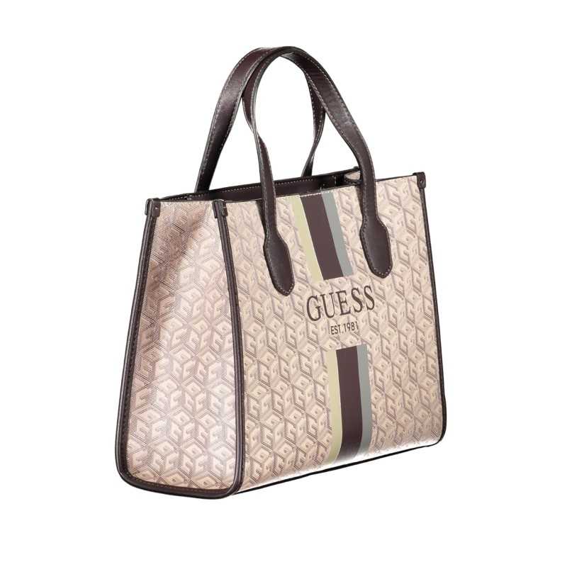 GUESS JEANS BROWN WOMEN'S BAG