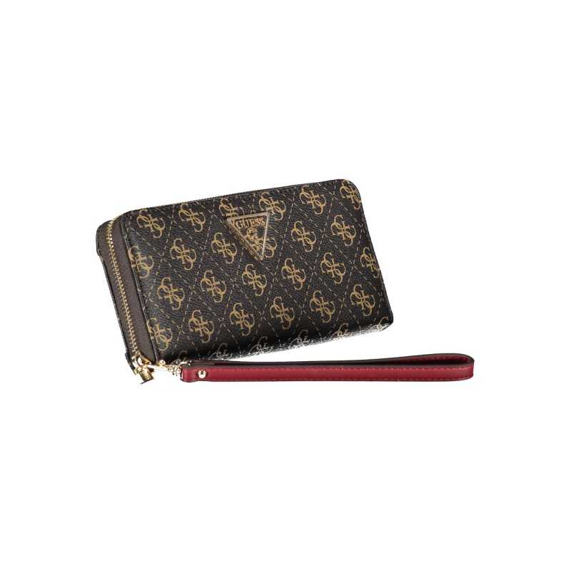 GUESS JEANS WOMEN'S WALLET BROWN