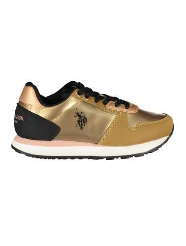 US POLO ASSN. GOLD CHILDREN'S SPORTS SHOES