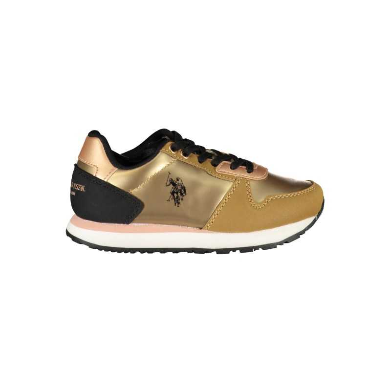 US POLO ASSN. GOLD CHILDREN'S SPORTS SHOES