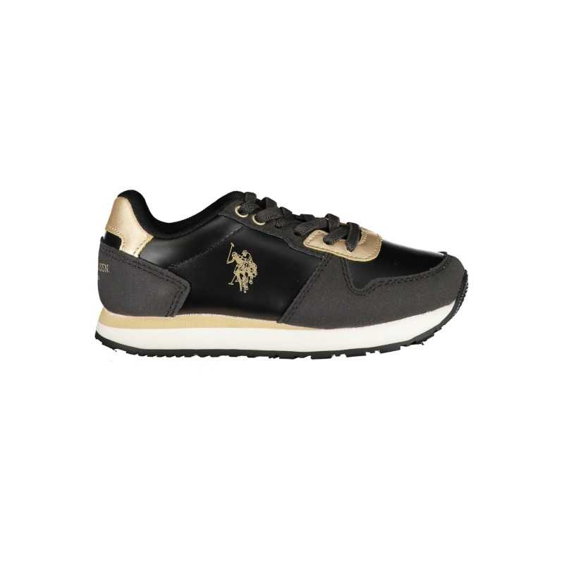 US POLO ASSN. BLACK CHILDREN'S SPORTS SHOES