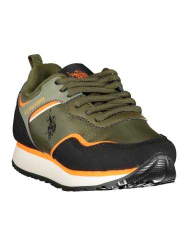 US POLO ASSN. GREEN SPORTS SHOES FOR CHILDREN