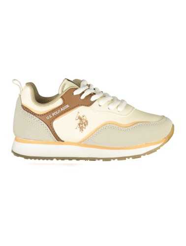 US POLO ASSN. BEIGE CHILDREN'S SPORTS SHOES