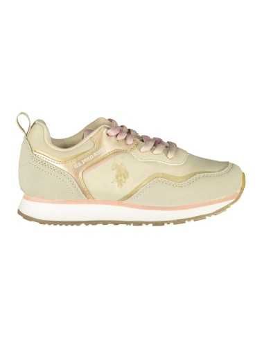 US POLO ASSN. BEIGE CHILDREN'S SPORTS SHOES