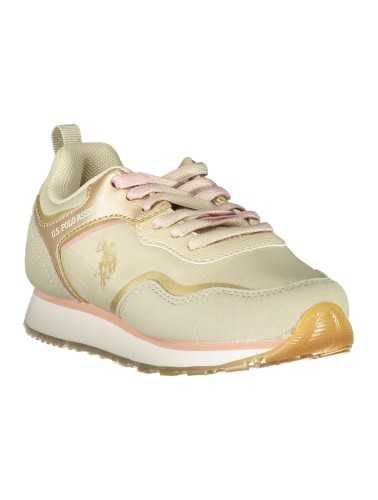 US POLO ASSN. BEIGE CHILDREN'S SPORTS SHOES