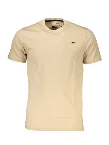 HARMONT & BLAINE BEIGE MEN'S SHORT SLEEVE T-SHIRT