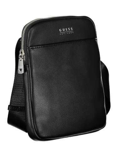 GUESS JEANS MEN'S BLACK SHOULDER BAG