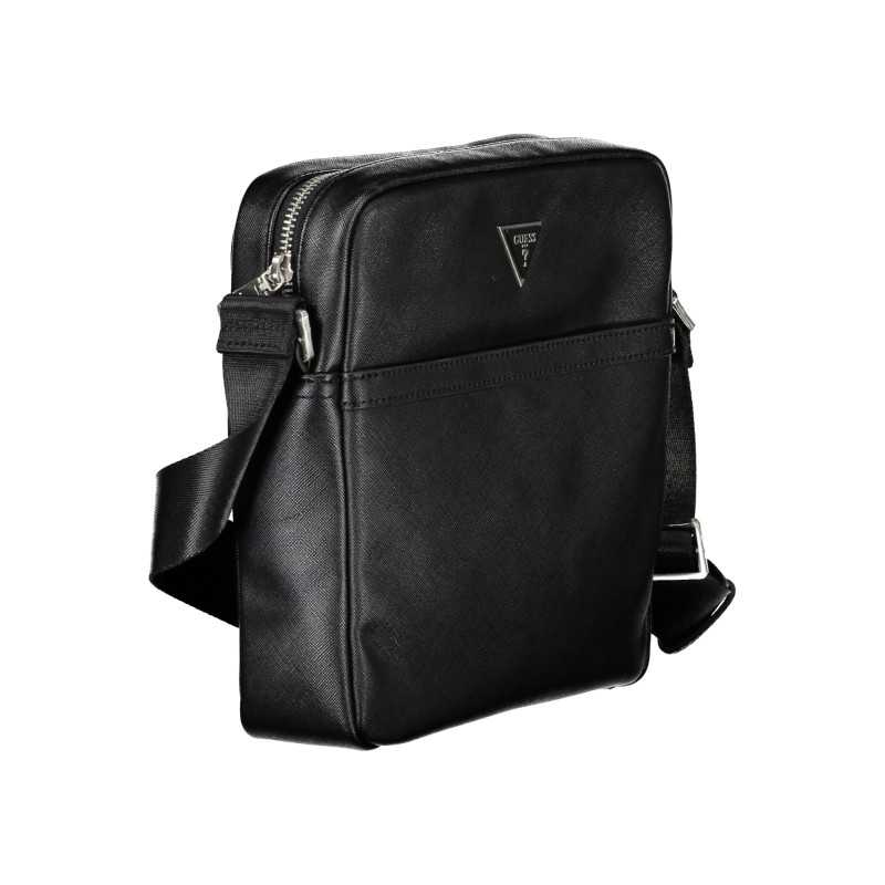 GUESS JEANS MEN'S BLACK SHOULDER BAG