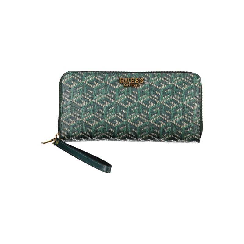 GUESS JEANS GREEN WOMEN'S WALLET