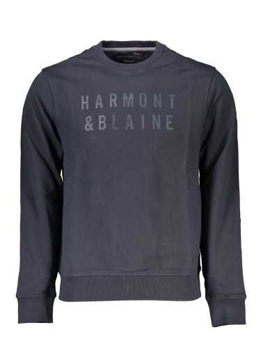 HARMONT & BLAINE MEN'S BLUE ZIPLESS SWEATSHIRT