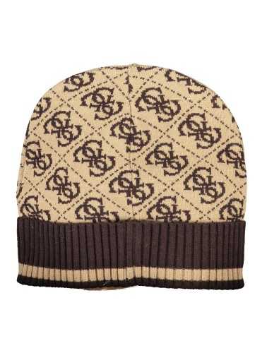 GIUESS JEANS BROWN MEN'S BEANIE