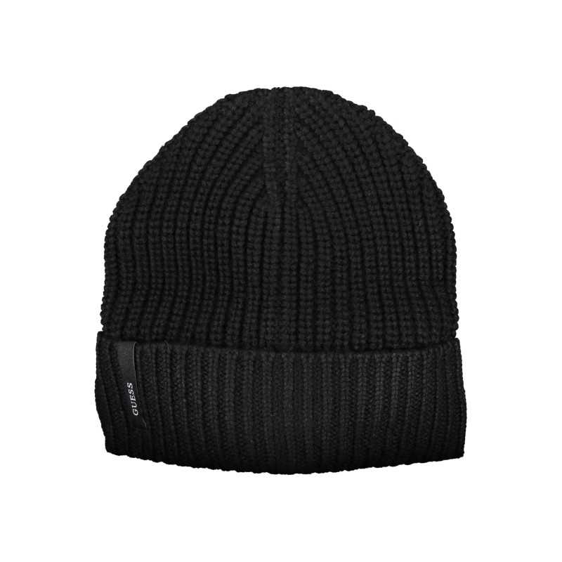 GIUESS JEANS BLACK MEN'S BEANIE