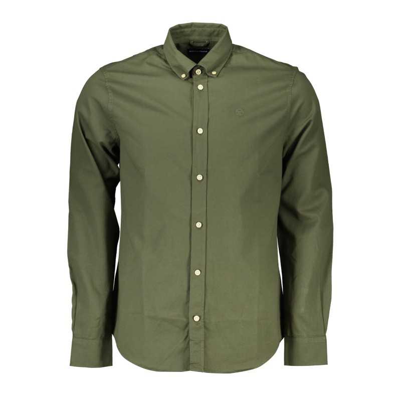 NORTH SAILS GREEN MEN'S LONG SLEEVED SHIRT